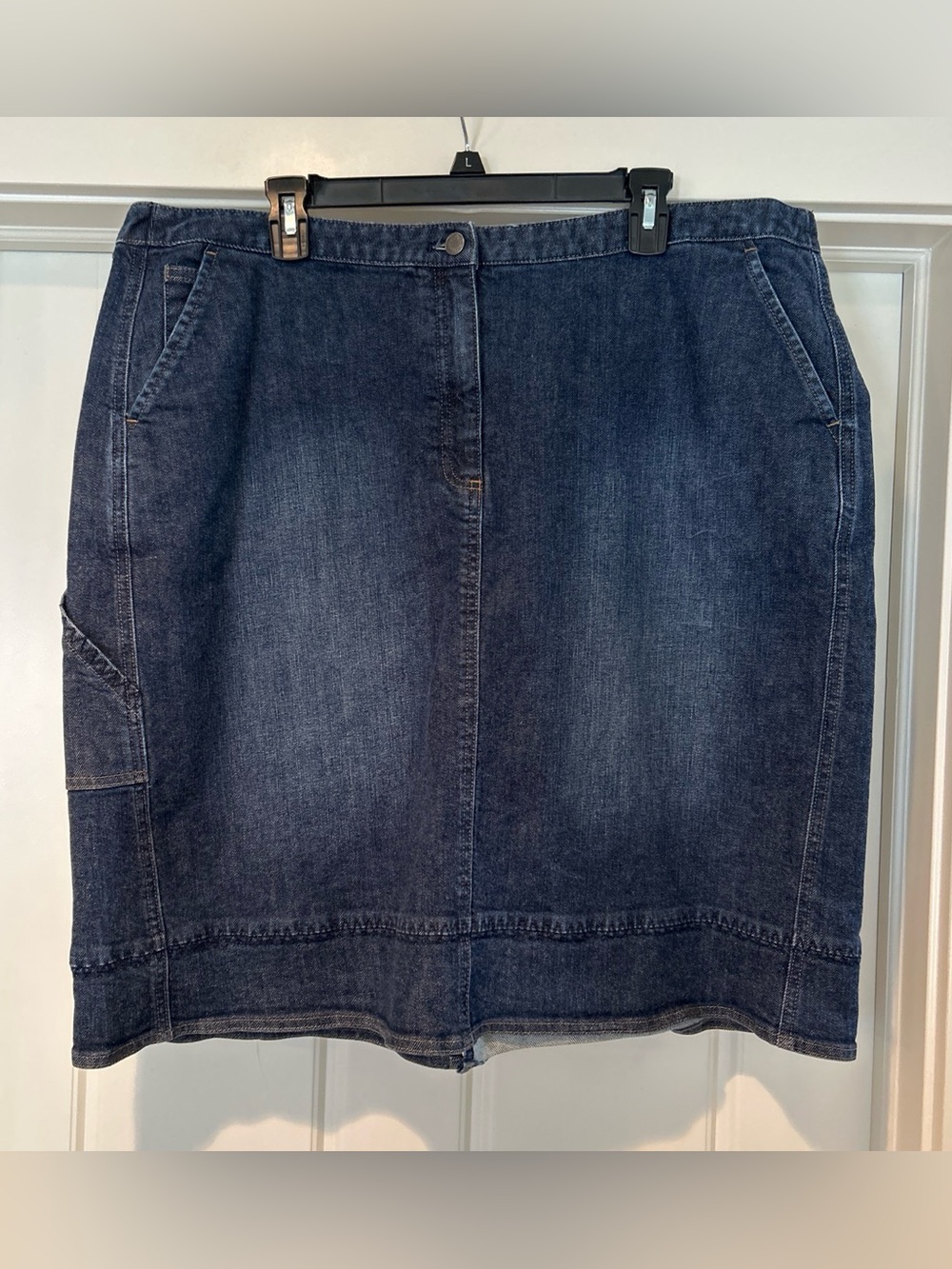 J. Jill Dark Wash Denim Skirt